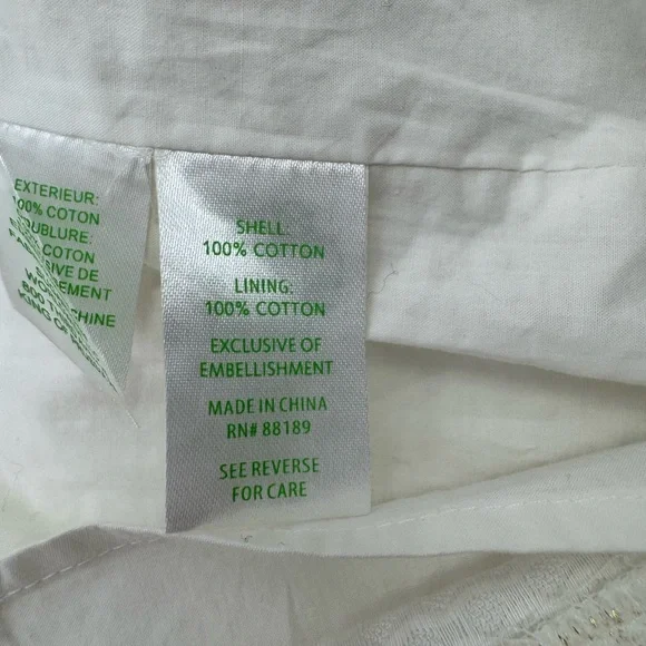 Lilly Pulitzer Valli Shift Dress White Gold Embellished Size 12 Cocktail Resort - Picture 12 of 14